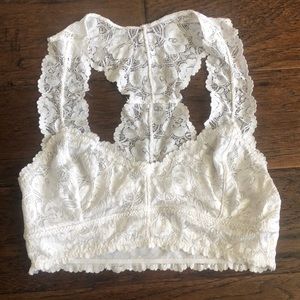 Anemone Lace Bralette White S/M